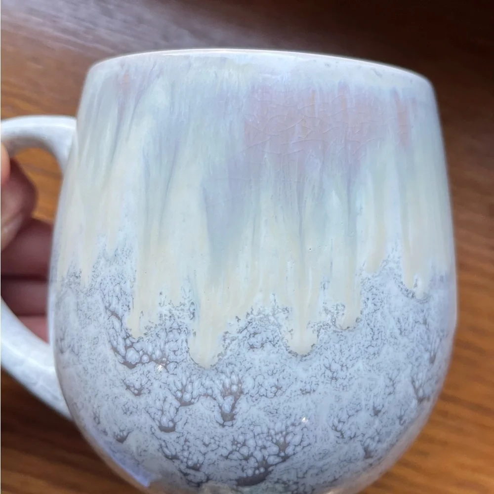 American Atelier Stoneware Mug Coffee Cup Hand Painted 20 oz.